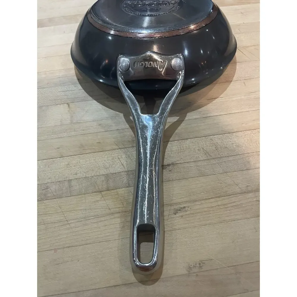 Anolon Nouvelle 5 Ply Copper Core Induction Suitable Skillet Frying Pan 8.5 Inch